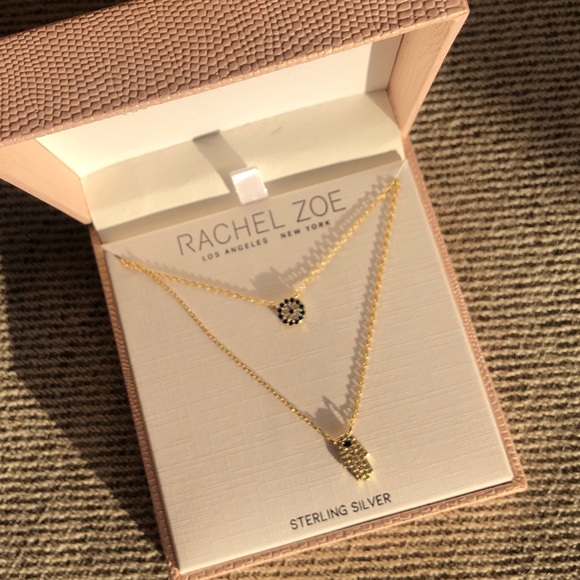 Rachel Zoe Jewelry - Layered Evil Eye + Hamsa Necklace Rachel Zoe Gold